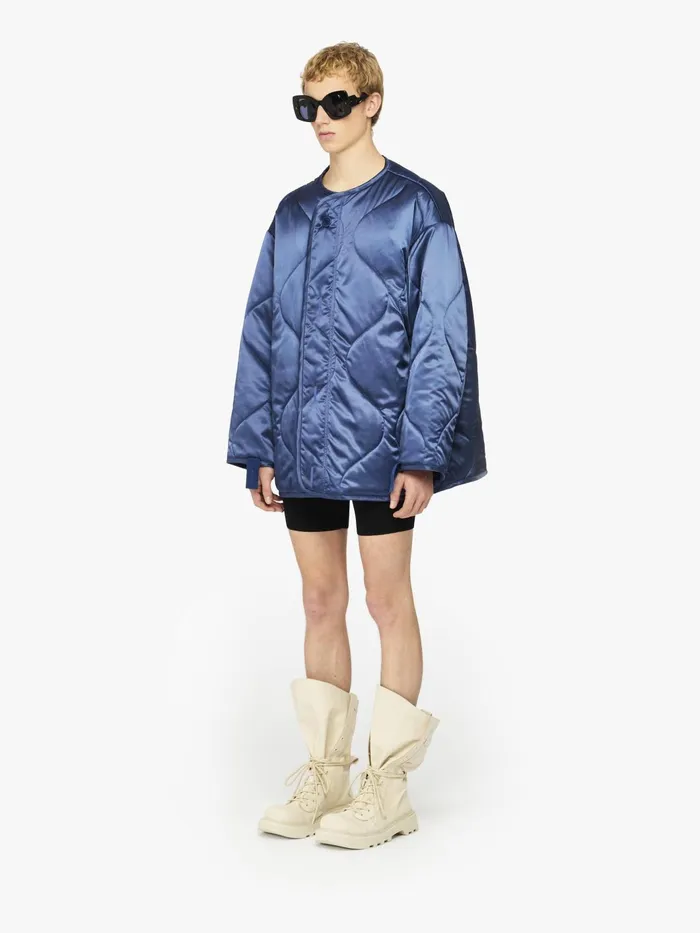 Men Coats and Jackets JW Anderson OVERSIZED QUILTED JACKET Light Indigo Men Coats and Jackets JW Anderson OVERSIZED QUILTED JACKET Light Indigo