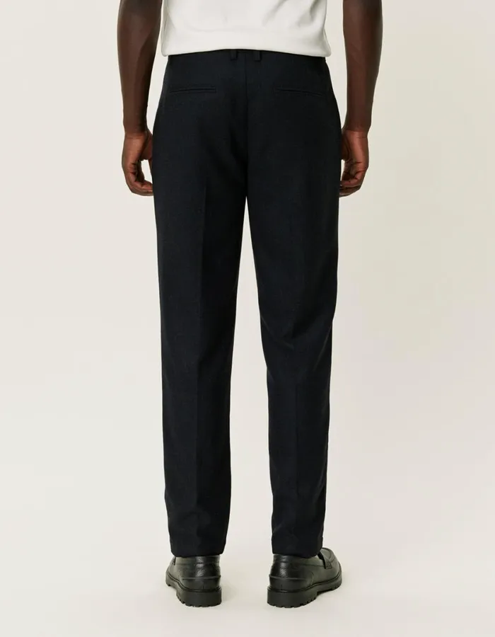 Men Como Reg Wool Suit Pants 8211 Black Melange Les Deux Pants