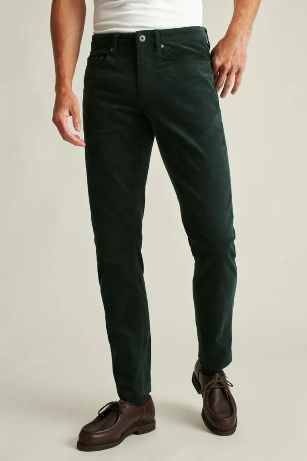 Men Corduroy 5Pocket Pants Pine Green Bonobos 5pochet Pants