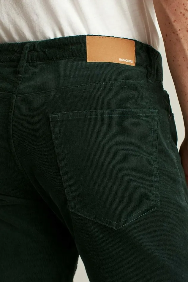 Men Corduroy 5Pocket Pants Pine Green Bonobos 5pochet Pants