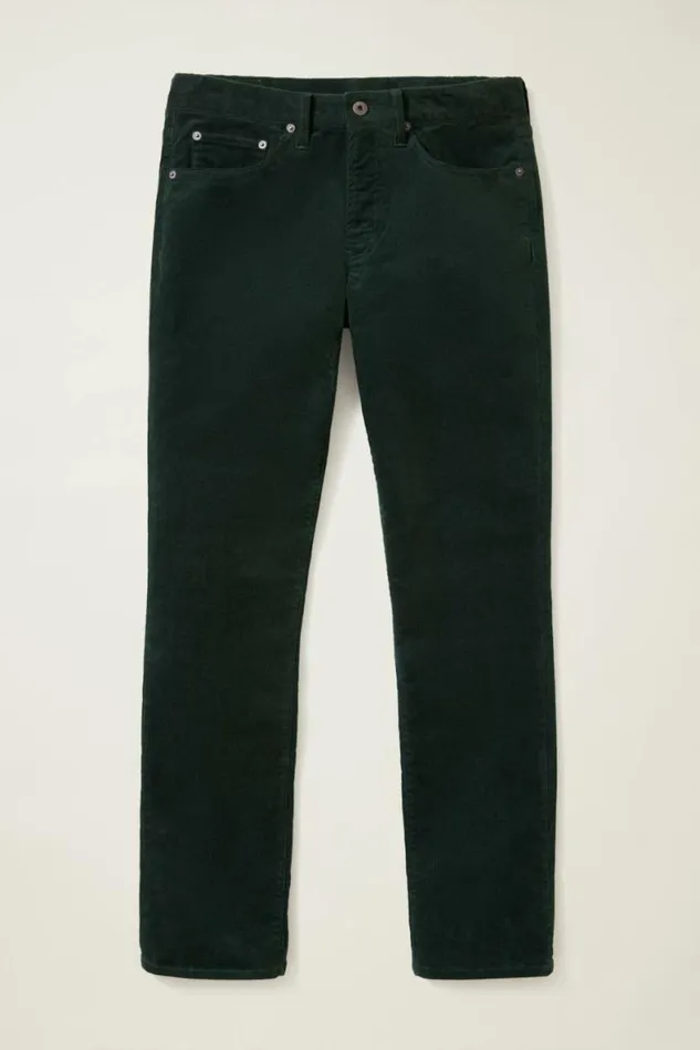 Men Corduroy 5Pocket Pants Pine Green Bonobos 5pochet Pants