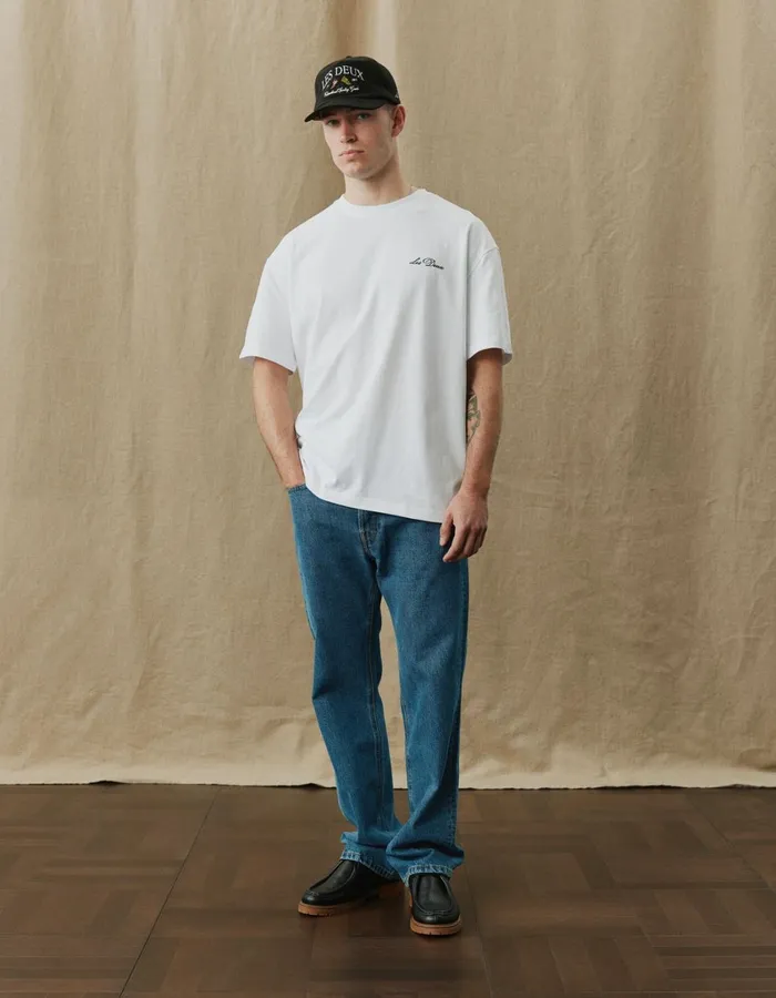 Men Crew TShirt 8211 WhiteBlack Les Deux Tshirts