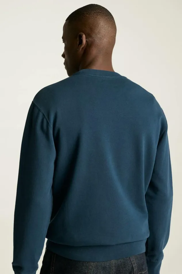 Men Critter French Terry Crew Blue Shark Snack Attack Bonobos Crew and VNeck Sweaters