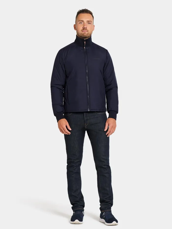 Men Dark Night Blue Didriksons Spring Jackets