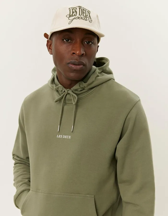 Men Dexter Hoodie 8211 Lichen Green Les Deux HoodiesSweatshirts