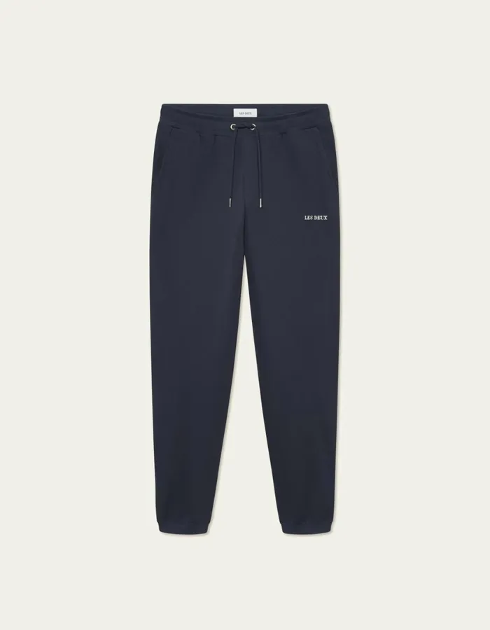 Men Dexter Sweatpants 8211 Dark Navy Les Deux Pants