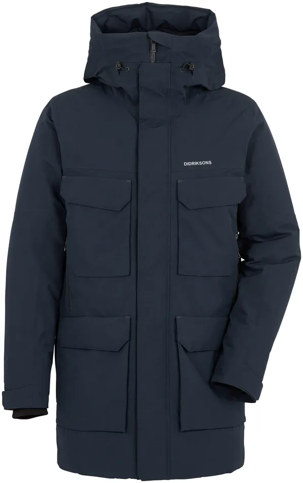 Men Drew Parka Dark Night Blue Didriksons Autumn Jackets