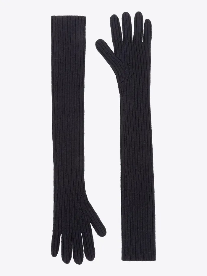 Men Dries Van Noten Gloves Long Wool Gloves Men Dries Van Noten Gloves Long Wool Gloves