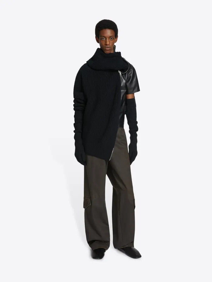 Men Dries Van Noten Gloves Long Wool Gloves Men Dries Van Noten Gloves Long Wool Gloves