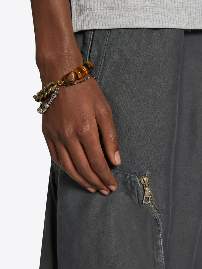 Men Dries Van Noten Jewelry Stone Chain Bracelet