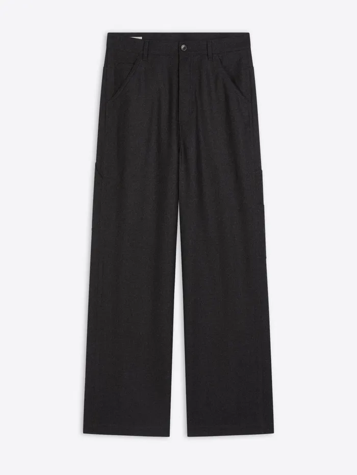 Men Dries Van Noten Pants Wool Carpenter Pants