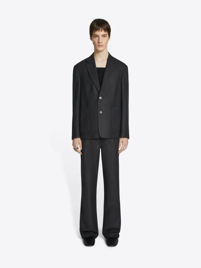 Men Dries Van Noten Pants Wool Carpenter Pants
