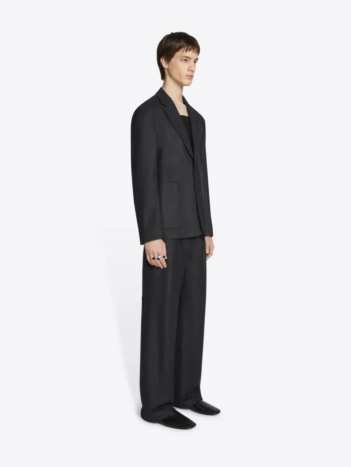 Men Dries Van Noten Pants Wool Carpenter Pants
