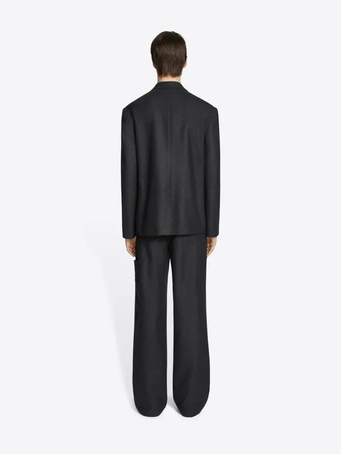 Men Dries Van Noten Pants Wool Carpenter Pants
