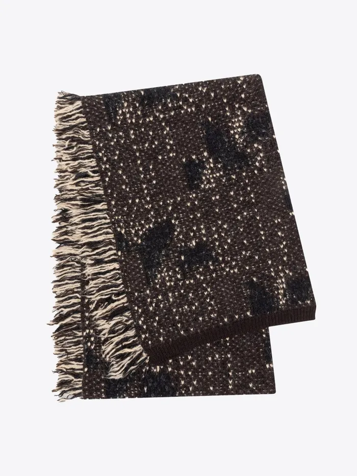 Men Dries Van Noten Scarves and Foulards Jacquard Scarf
