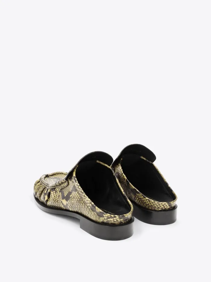 Men Dries Van Noten Shoes Snake Print Loafers