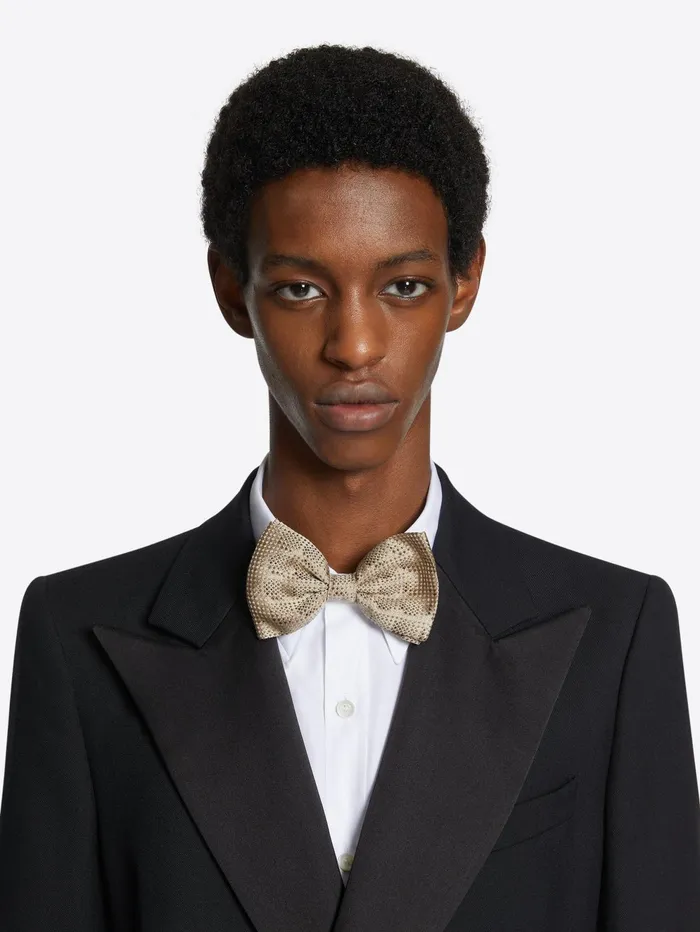 Men Dries Van Noten Ties Silk Bow Tie Men Dries Van Noten Ties Silk Bow Tie