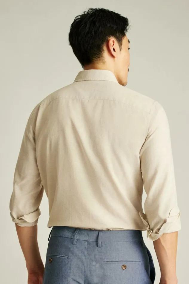 Men Easy Linen Shirt Khaki Bonobos Business Casual Shirts