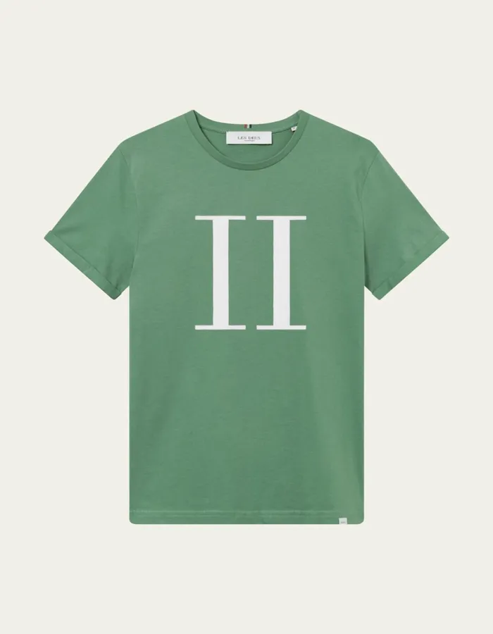 Men Encore TShirt 8211 Dark Ivy GreenWhite Les Deux Tshirts