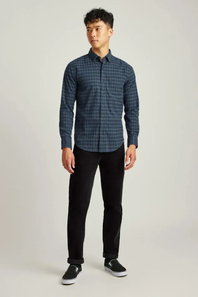 Men Everyday Lightweight Flannel Shirt Blue Gladstone Plaid Bonobos Overshirts Men Everyday Lightweight Flannel Shirt Blue Gladstone Plaid Bonobos Overshirts