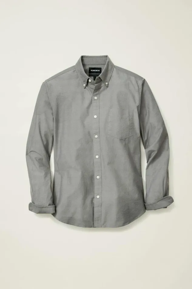 Men Everyday Oxford Shirt Dove Grey Bonobos Business Casual Shirts