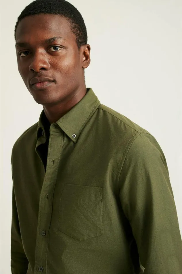 Men Everyday Oxford Shirt Olive Bonobos Business Casual Shirts