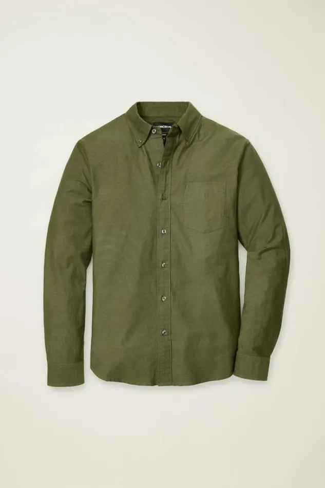 Men Everyday Oxford Shirt Olive Bonobos Business Casual Shirts
