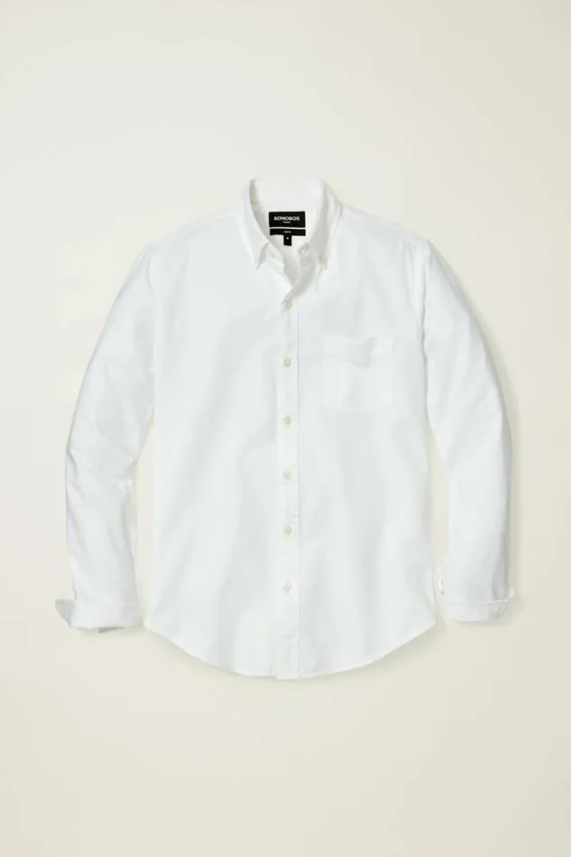Men Everyday Oxford Shirt White Bonobos Casual Shirts