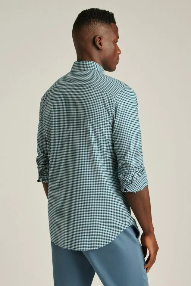 Men Everyday Shirt Navy Blue Gingham Bonobos Business Casual Shirts