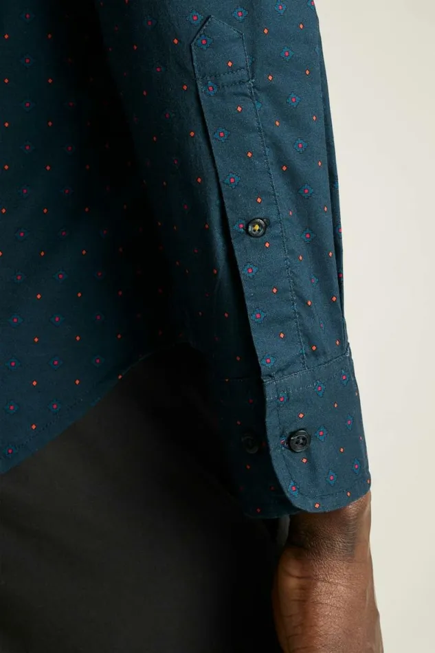 Men Everyday Shirt Navy Diamond Geo Bonobos Casual Shirts