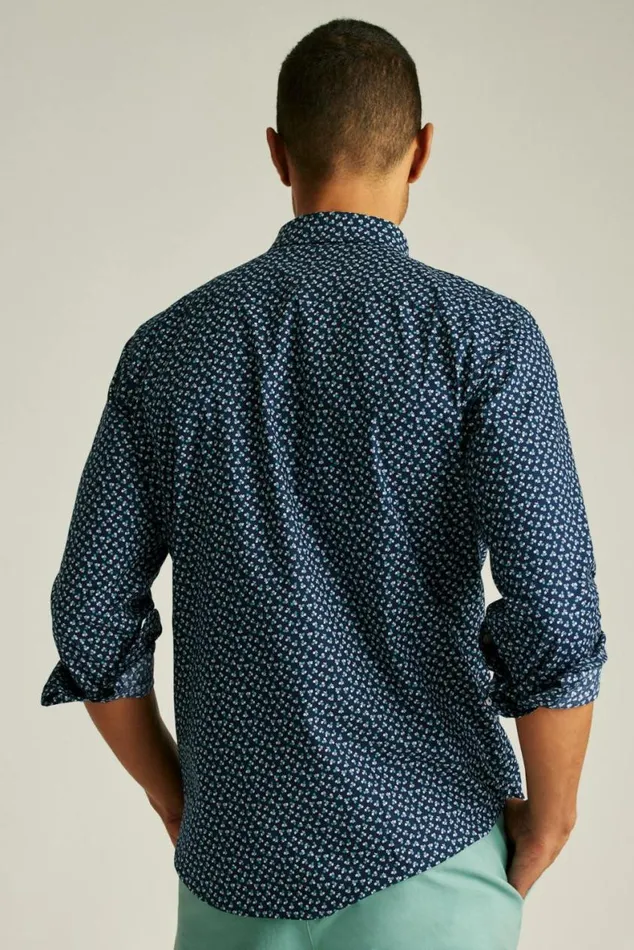 Men Everyday Shirt Navy Orson Floral Bonobos Business Casual Shirts
