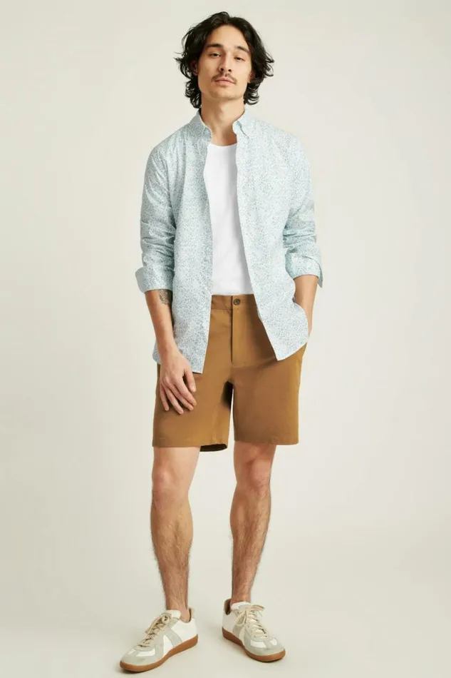 Men Everyday Shirt Sky Blue Garden Bonobos Business Casual Shirts