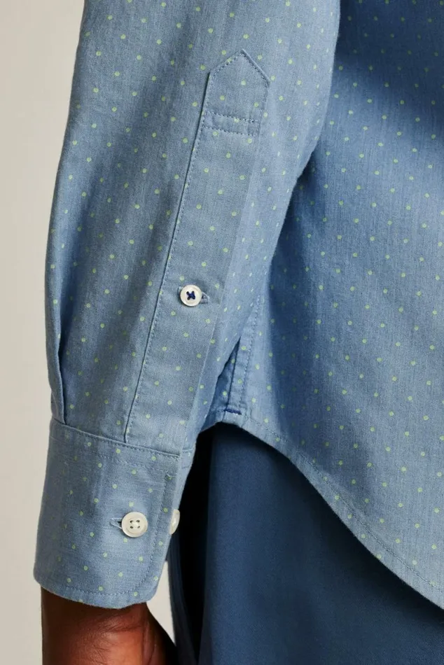 Men Everyday Shirt Smoke Green Pond Dot Bonobos Business Casual Shirts