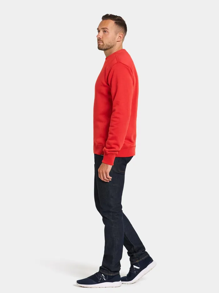 Men Fyn Sweater Pomme Red Didriksons Hoodies and Sweatshirts