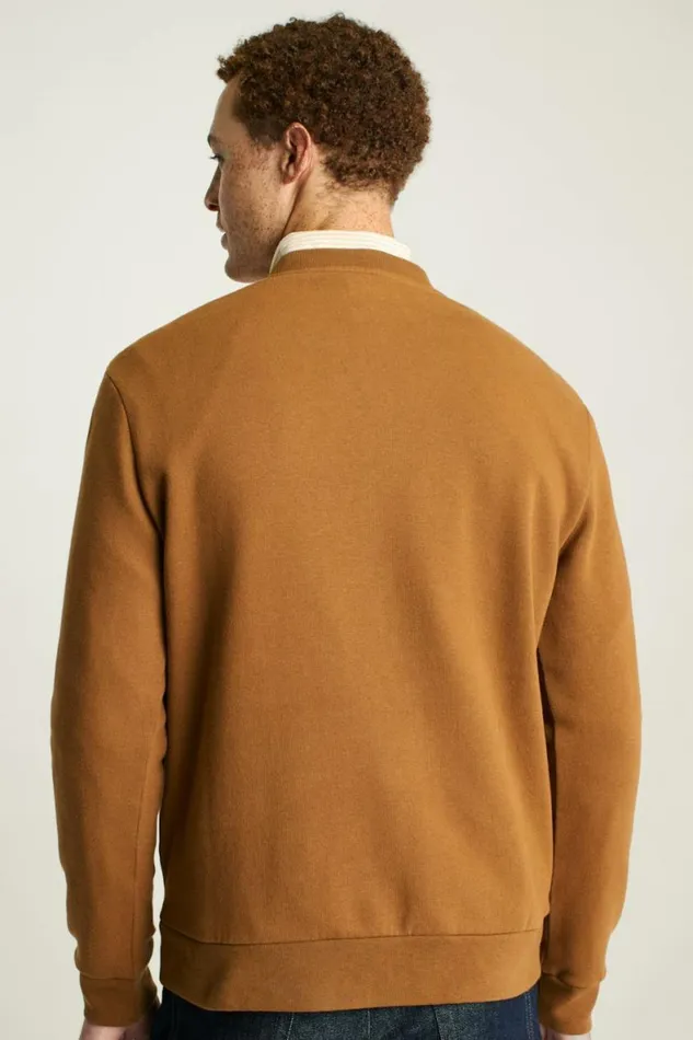 Men Geoffrey Supersoft Crew Teddy Brown Bonobos Crew and VNeck Sweaters