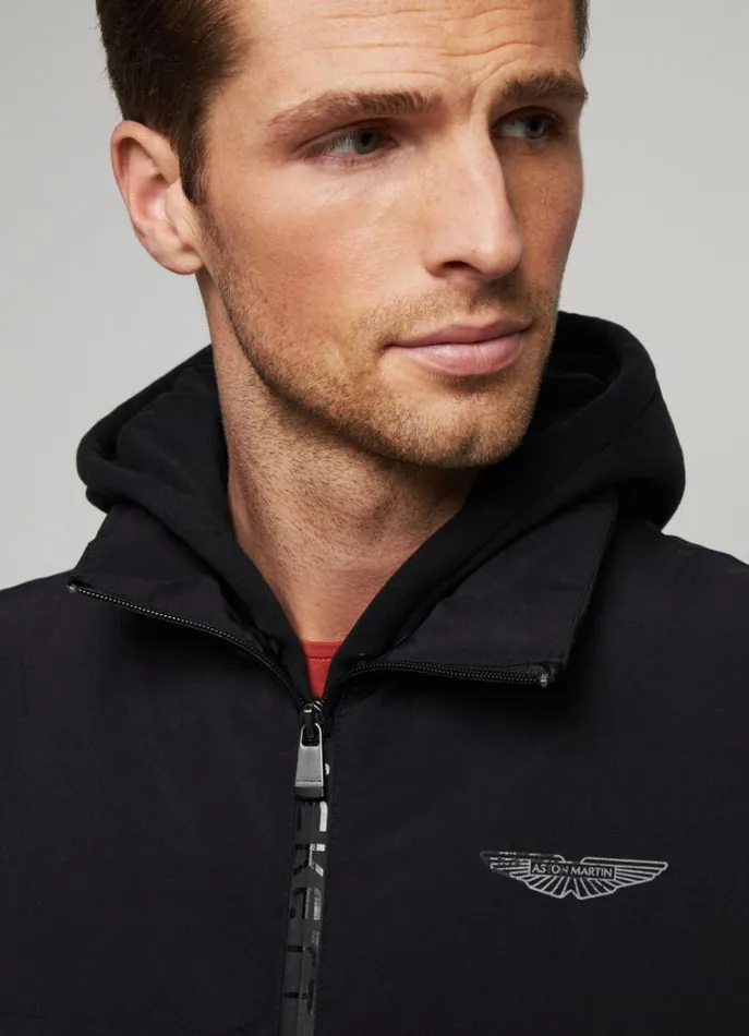 Men Gilets Hackett London Hackett Sport Padded Gilet Black