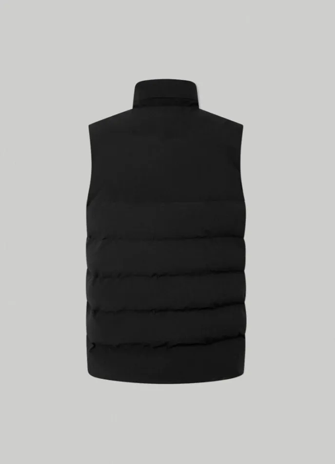 Men Gilets Hackett London Hackett Sport Padded Gilet Black