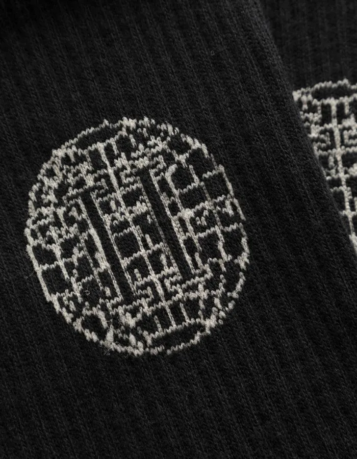 Men Globe Rib 2Pack Socks 8211 BlackLight Desert Sand Les Deux Underwear