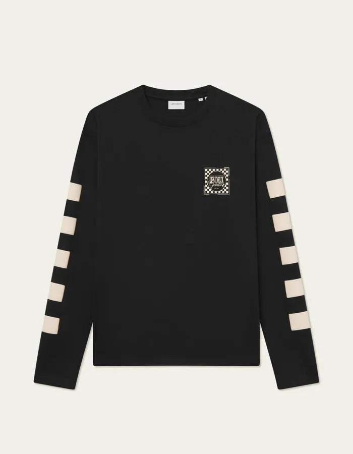 Men Goods LS TShirts 8211 BlackIvory Les Deux Tshirts
