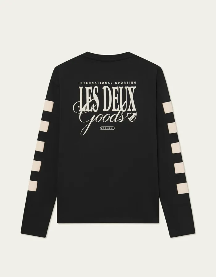 Men Goods LS TShirts 8211 BlackIvory Les Deux Tshirts