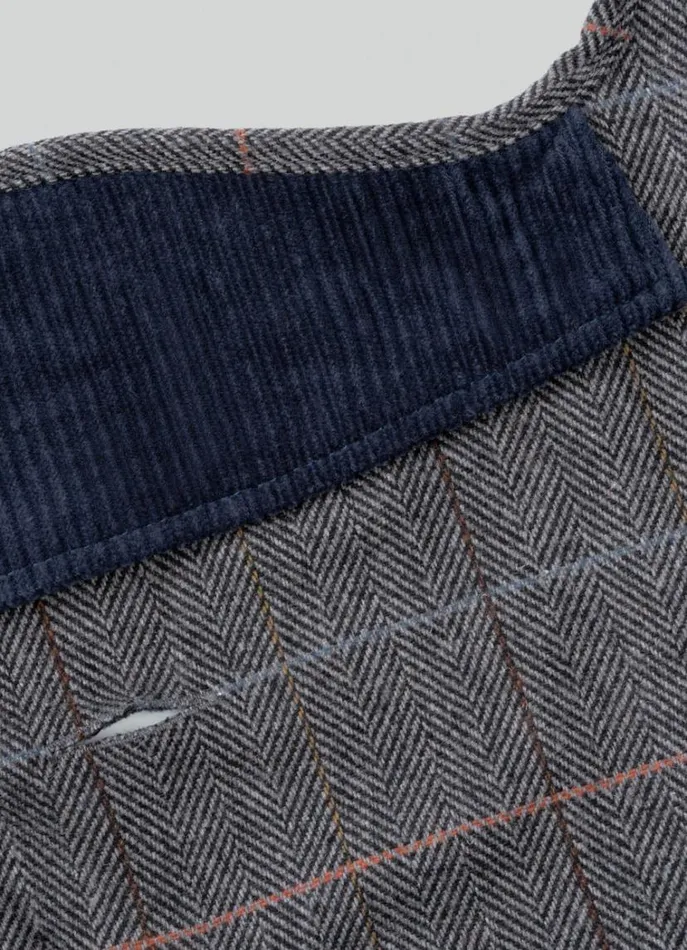 Men Hackett X Hugo and Hudson Hackett London Checked Jacket For Dogs 8211 Medium Grey