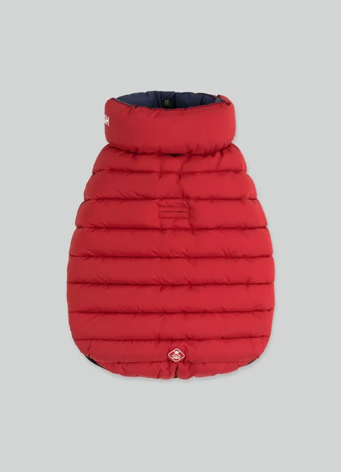 Men Hackett X Hugo and Hudson Hackett London Reversible Puffer Jacket For Dogs 8211 Small Winenavy