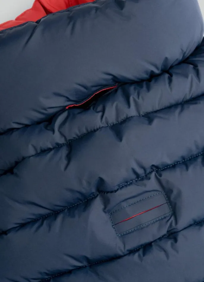 Men Hackett X Hugo and Hudson Hackett London Reversible Puffer Jacket For Dogs 8211 Small Winenavy
