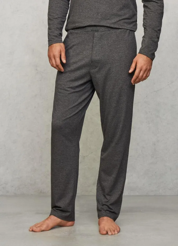Men Homewear Hackett London Relaxed Fit Pyjama Trousers Marl Grey