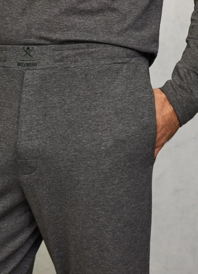 Men Homewear Hackett London Relaxed Fit Pyjama Trousers Marl Grey
