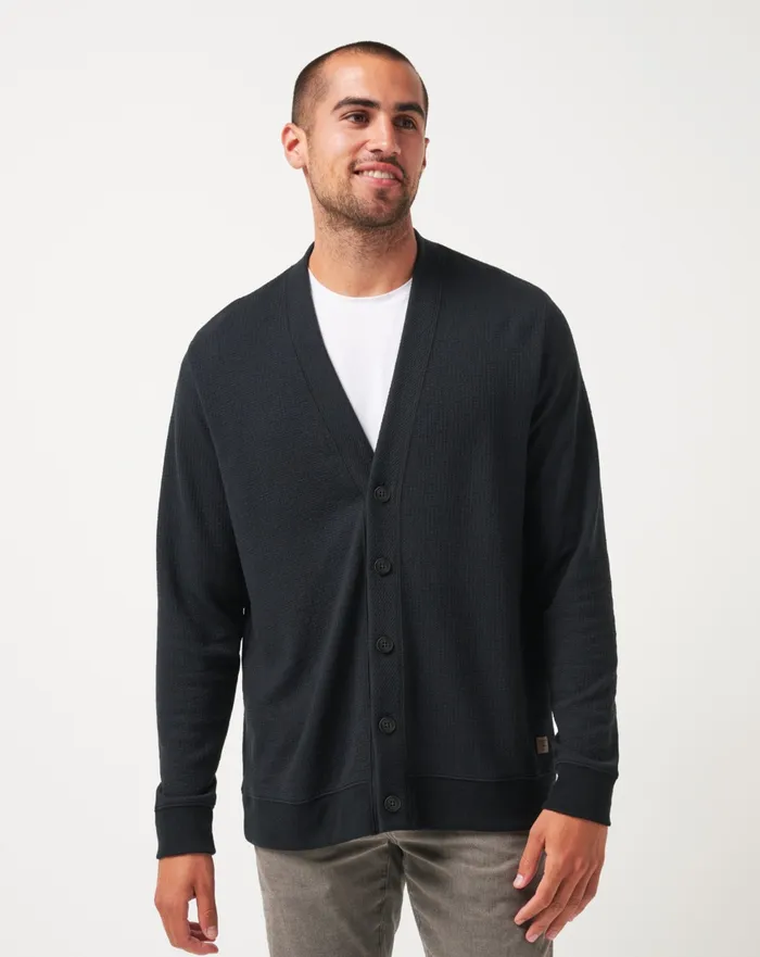 Men Hoodies and Sweatshirts TravisMathew PRISTINE SHORE CARDIGAN Black