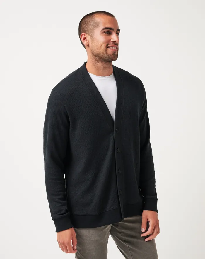 Men Hoodies and Sweatshirts TravisMathew PRISTINE SHORE CARDIGAN Black