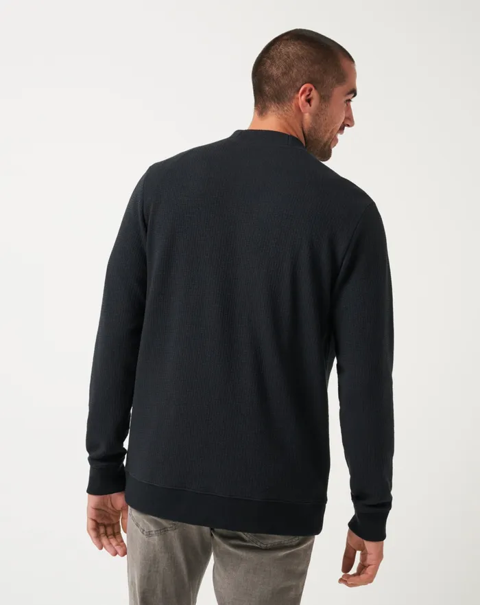 Men Hoodies and Sweatshirts TravisMathew PRISTINE SHORE CARDIGAN Black