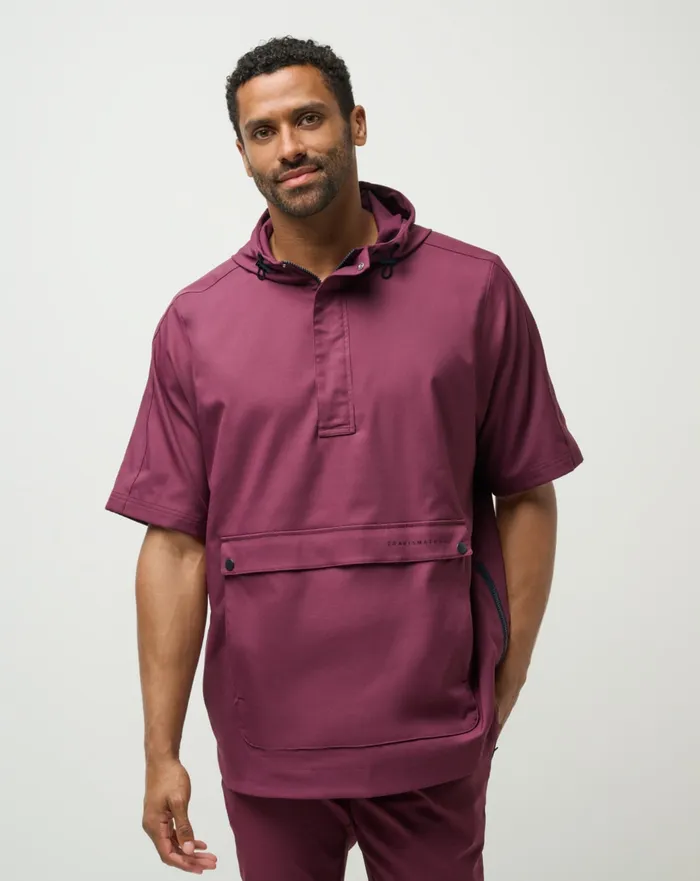 Men Hoodies and Sweatshirts TravisMathew SPORT MODE HOODIE Mauve Wine