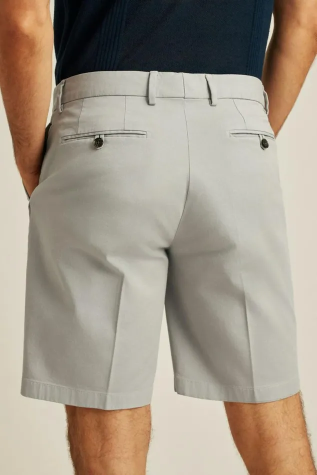 Men Italian Stretch Chino Shorts Silver Mist Bonobos Chino Shorts